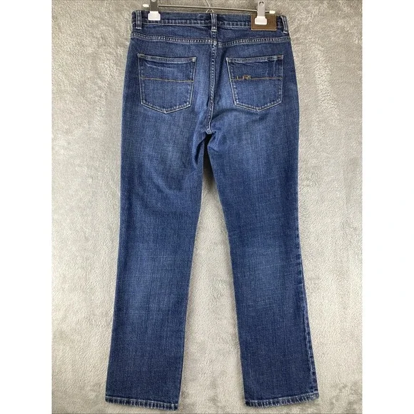 LRL Ralph Lauren Jeans Co Women's size 8 Blue Classic Stretch High Rise Denim - Picture 2 of 16
